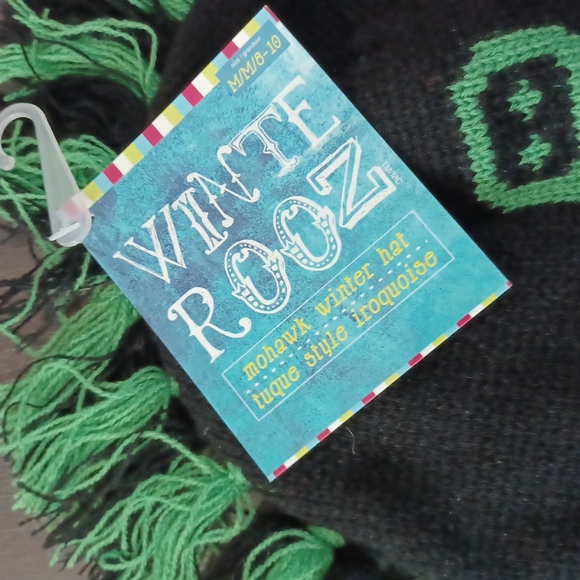 Bnwt Kids mohawk winter hat green and black - Picture 14 of 17